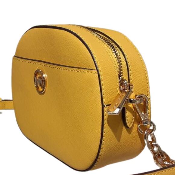 Michael Kors Jet Set leather camera bag in Daffodil New with Tags - Picture 2 of 2